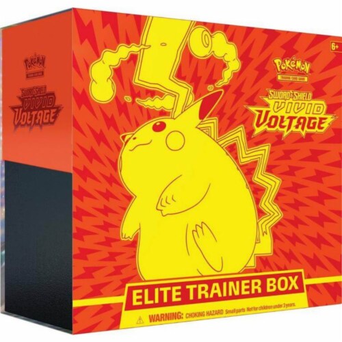 Pokemon: Sword & Shield S4 Vivid Voltage Elite Trainer Box Perspective: front