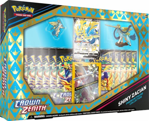 Pokémon TCG: Crown Zenith Premium Figure Collection — Shiny Zacian/Zamazenta (One at Random) Perspective: front