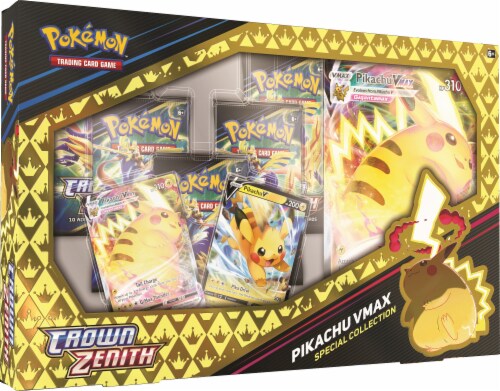 Pokemon Crown Zenith Pikachu VMAX Special Collection Trading Card Game Perspective: front