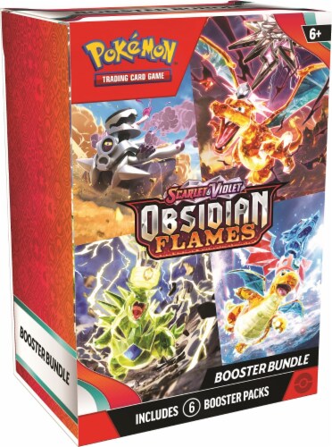 Pokemon Trading Card Game SV3: Scarlet & Violet Obsidian Flames Booster Bundle Perspective: front