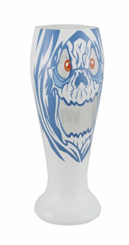 Three Sheets Hand Painted Ghost Pilsner Glass Perspective: front