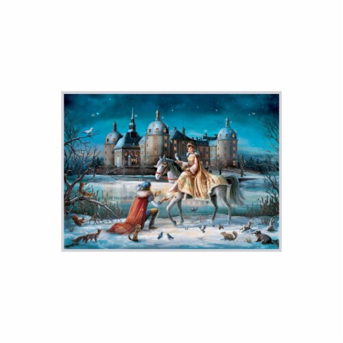 ADV330 - Sellmer Advent Calendar - Cinderella (Large) - 11.25 H x 16.75 W x .1 D Perspective: front