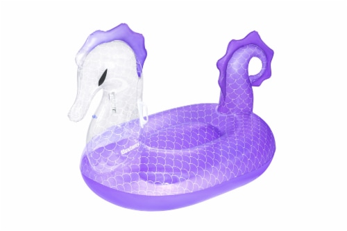 H2OGo!™ Royal Seahorse Ride On Pool Inflatable Perspective: front
