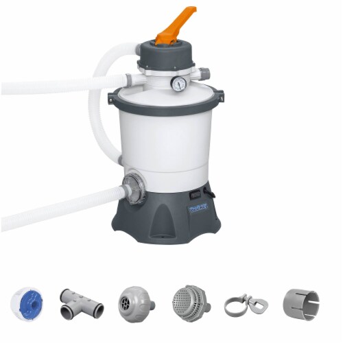 Bestway Flowclear 800 Gal Sand Filter Pool Pump w ChemConnect Top Flange Clamp 1 Piece Fry s Food Stores
