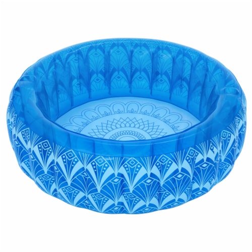 H2OGo! 66-Inch Diameter x 21 Inch Bohemian Blue™ Inflatable Pool Perspective: front