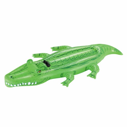 Bestway Jumbo Crocodile Ride-On Pool Float Perspective: front