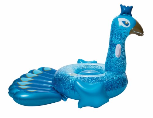 Bestway Super Jumbo Pretty Peacock Pool Float Perspective: front