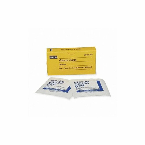 Honeywell North Gauze Pad,Sterile,White,Unitized,PK6 020583 Perspective: front