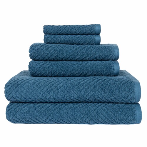 Seymour Textured Basketweave Stellar Bath Towel Set Perspective: front