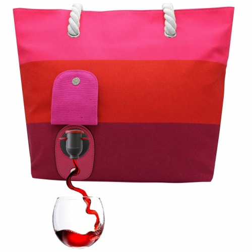 PortoVino Sangria Tote Bag Holds Pours 2 Bottles of Wine