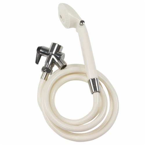 Drive Medical Deluxe Shower Spray, White Perspective: front