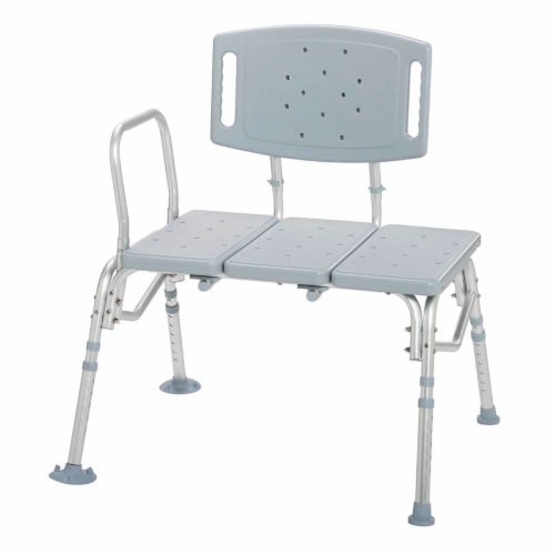 Drive Medical Adjustable Senior Shower Bariatric Transfer Bench, 500 Lb