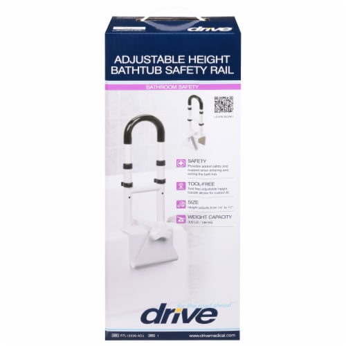 Drive Bathtub Safety Rail, Adjustable Height