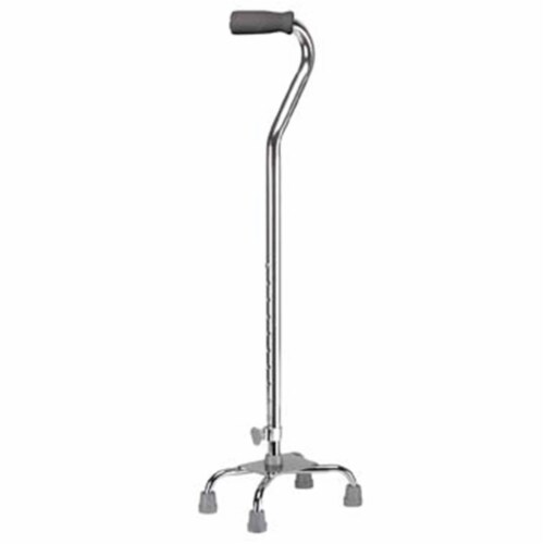 Drive™ Medical Foam Grip Four Point Cane Perspective: front