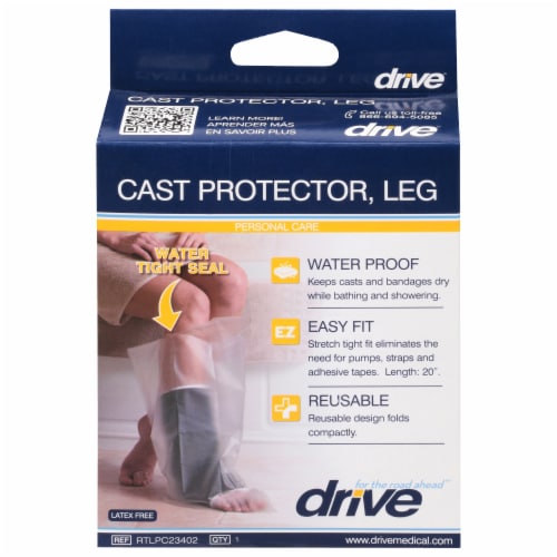 Drive Medical Waterproof Cast Protector, Leg Cast Perspective: front