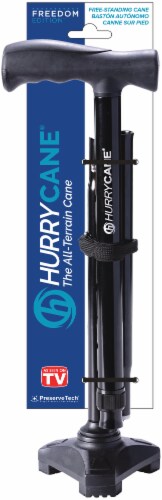 HurryCane® All-Terrain Freedom Edition Folding Walking Cane Perspective: front