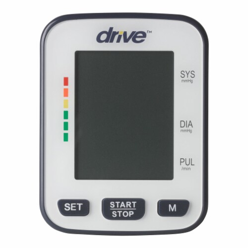 Drive Wrist Home Automatic Digital Blood Pressure Monitor BP3200 Gray 1 Each Perspective: front