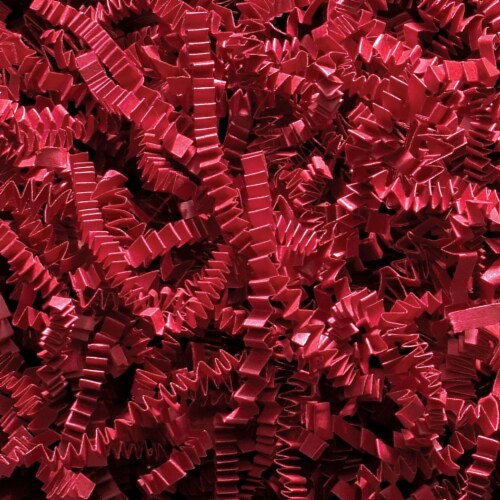 Box Partners Crinkle Paper 10 lb. Red 1/Case CP10E Perspective: front