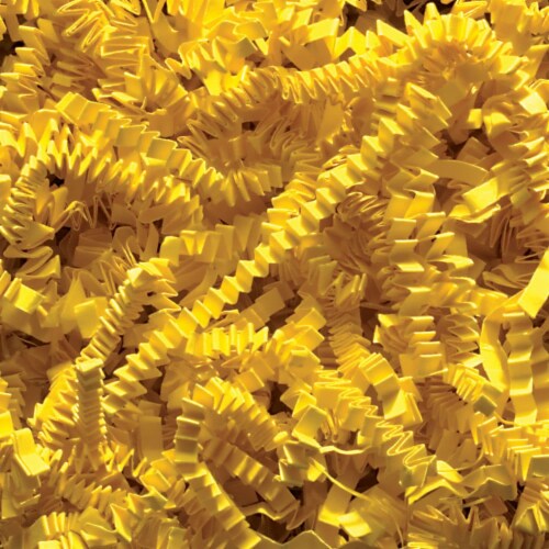 Box Partners Crinkle Paper 10 lb. Yellow 1/Case CP10L Perspective: front