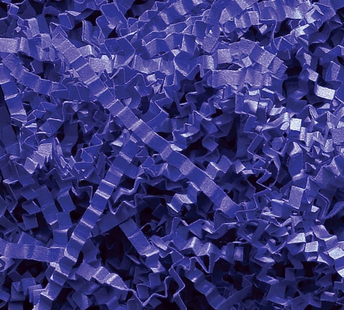 Box Partners Crinkle Paper 10 lb. Royal Blue 1/Case CP10H Perspective: front