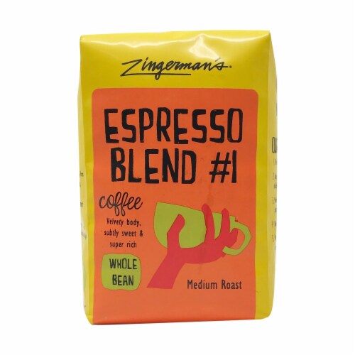 Zingerman's® Espresso Blend #1 Medium Roast Whole Bean Coffee Perspective: front
