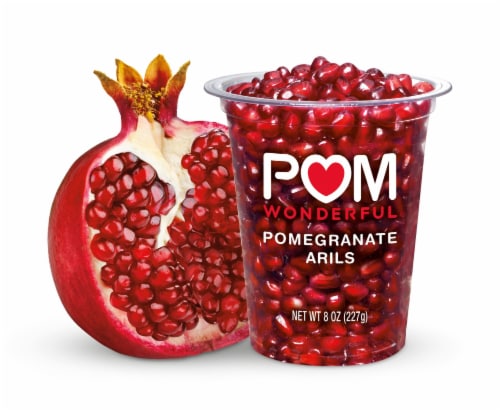 POM Wonderful Pomegranate Arils, Ready to Eat Pomegranate Seeds Perspective: front