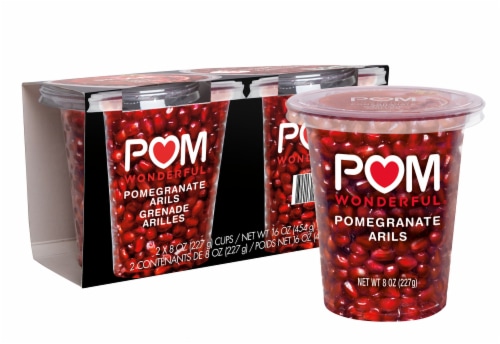 POM Wonderful Pomegranate Arils, Ready to Eat Pomegranate Seeds Perspective: front