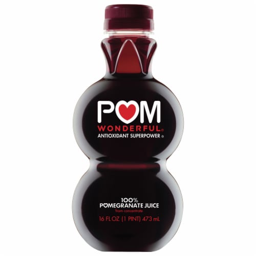 POM Wonderful 100% Pomegranate Juice, 16 Ounce Perspective: front