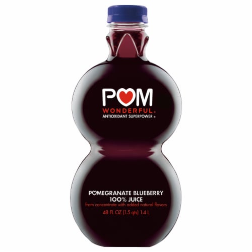 POM Wonderful Pomegranate Blueberry 100% Juice Perspective: front