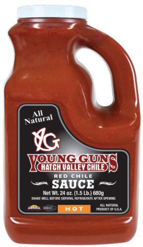 Hatch Valley Hot Red Chile Sauce Perspective: front
