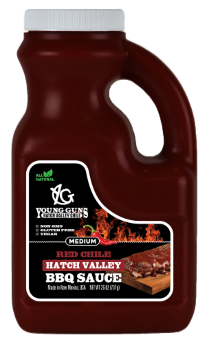 Young Guns Hatch Valley Chile BBQ Sauce Perspective: front
