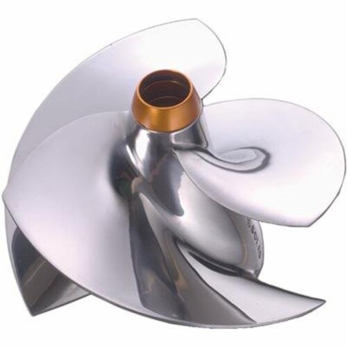 Solas SRZ-CD-13/18A Concord 4-Blade Impeller for Select Sea-Doo PWC with 159mm Pump Diameter Perspective: front