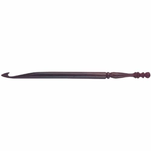 Lacis Rosewood Crochet Hook-Size M13/9mm Perspective: front
