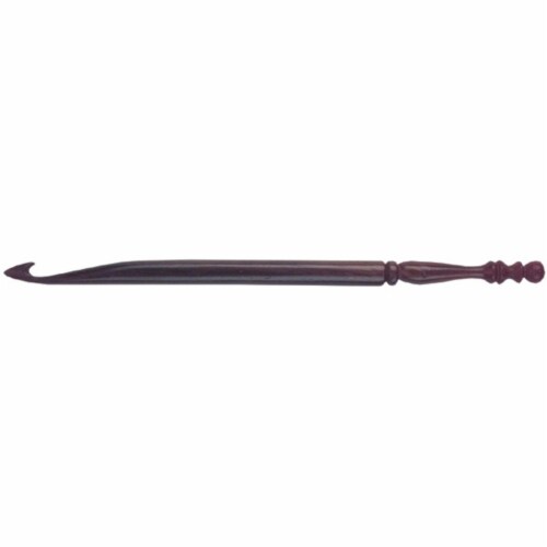 Lacis Rosewood Crochet Hook-Size P16/11mm Perspective: front