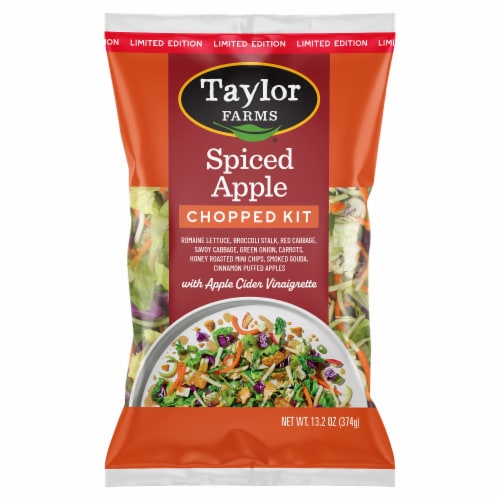 Taylor Farms® Spiced Apple Chopped Salad Kit Bag Perspective: front
