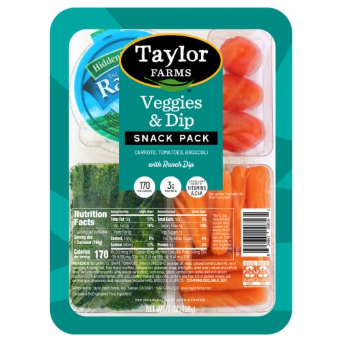 Taylor Farms® Veggies & Dip Snack Pack Perspective: front