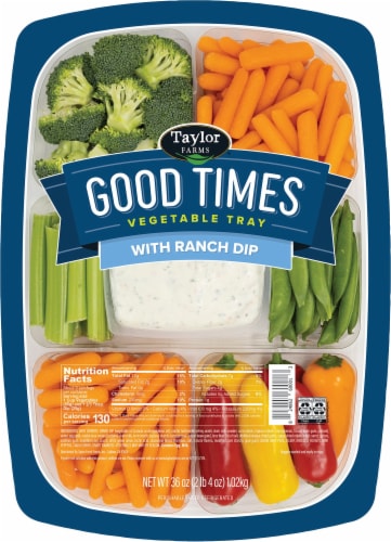 Taylor Farms® Large Veggie Tray with Ranch Dip Perspective: front