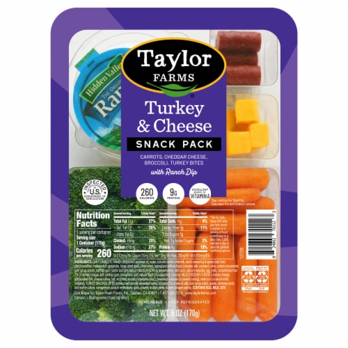 Kroger - Taylor Farms Turkey & Cheddar Cheese Snack Tray, 6 oz