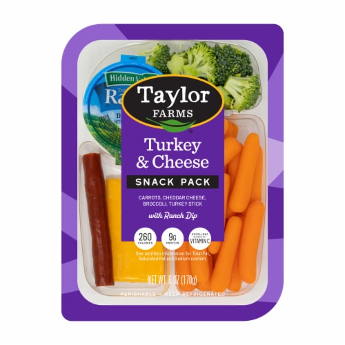 Taylor Farms® Turkey & Cheese Snack Pack Perspective: front