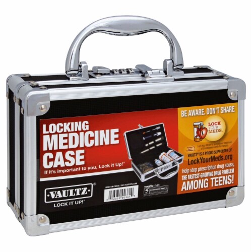Vaultz Locking Medicine Case Perspective: front