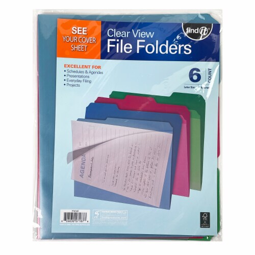 Find It Clearview File Folders Perspective: front