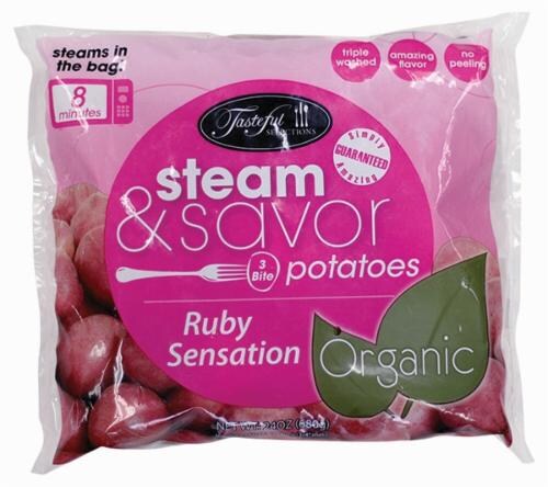Tasteful Sensations Steam & Savor Organic Potatoes Perspective: front
