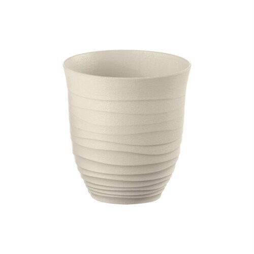 Guzzini low tumbler 350cc made by recycling  disposable water bottles Perspective: front