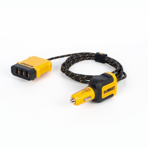 DeWalt 6 ft. L 5 Port USB Charger 5-Port Front and Back Seat - Total Qty: 1 Perspective: front