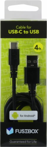 Fusebox Cable for USB-C to USB for Android Perspective: front