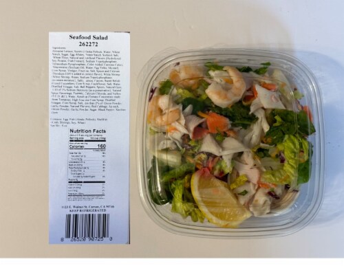 Frankly Fresh Seafood Salad Perspective: front