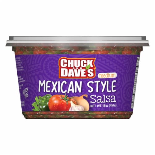 Chuck and Dave's Premium Mexican Medium Salsa Perspective: front