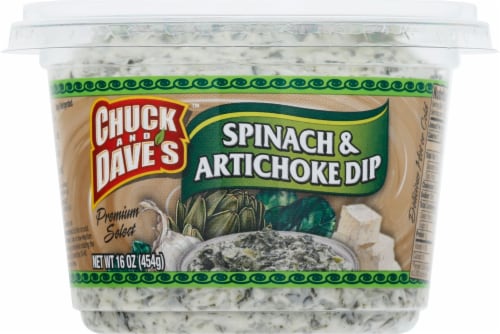 Chuck and Dave's Spinach & Artichoke Dip Perspective: front