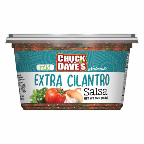 Chuck and Dave's Extra Cilantro Mild Salsa Perspective: front