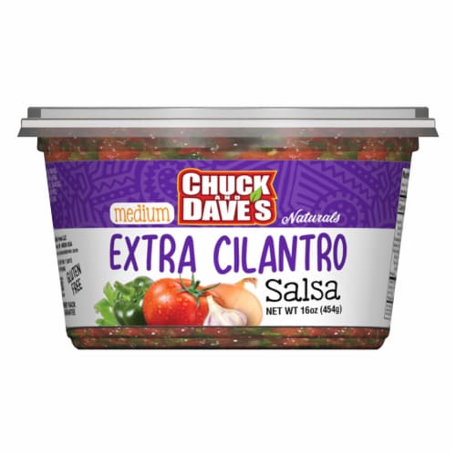 Chuck and Dave's Extra Cilantro Medium Salsa Perspective: front